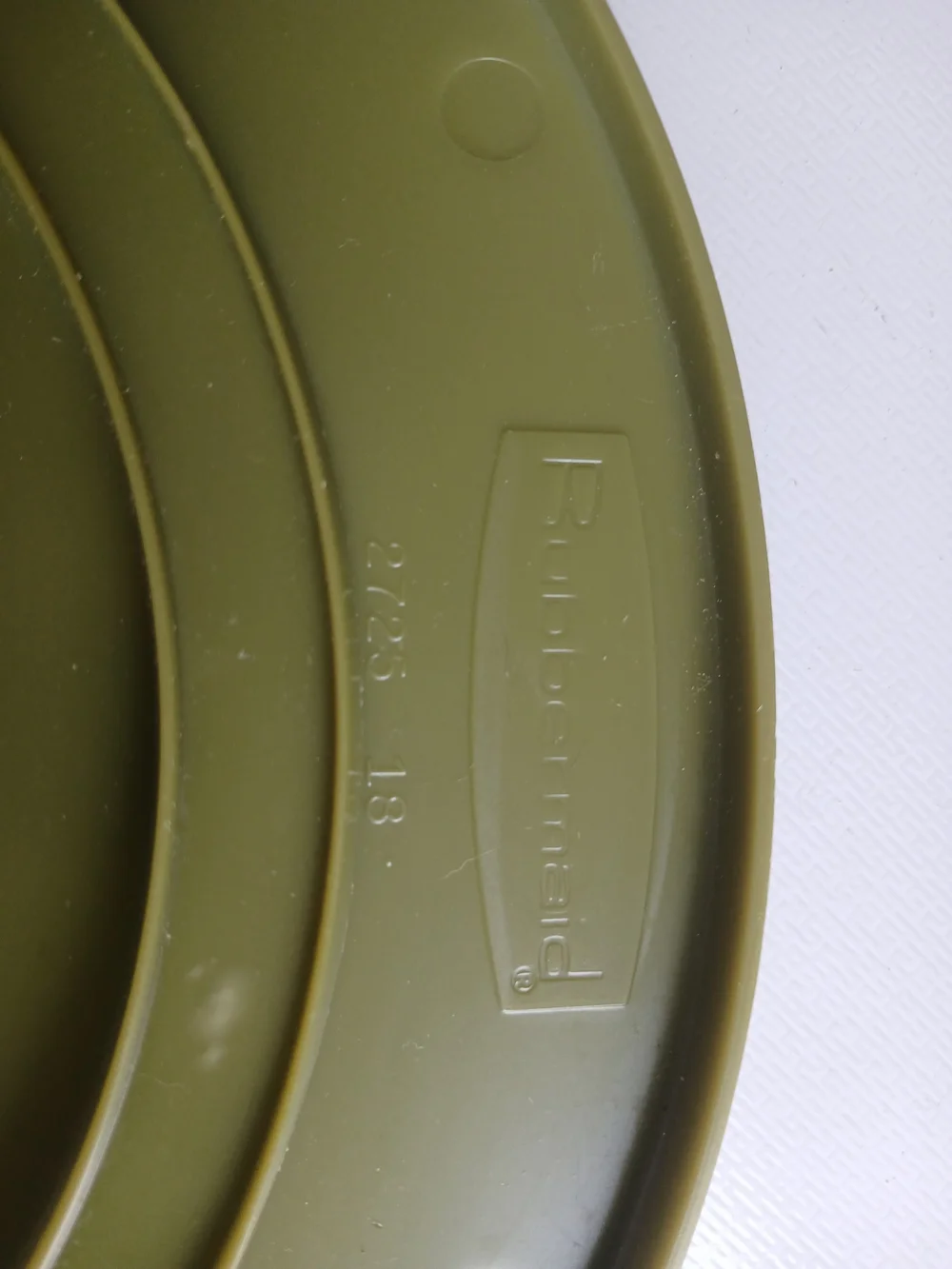 Rubbermaid Lazy Susan 10.5” Turntable Round Avocado Green #2725 -VINTAGE